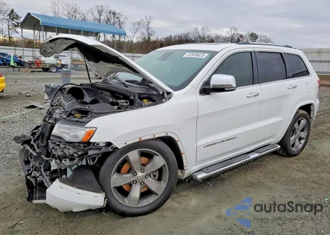 2014 Jeep Grand Cherokee Overland z USA, uszkodzony, nr VIN 1C4RJFCT1EC125172
